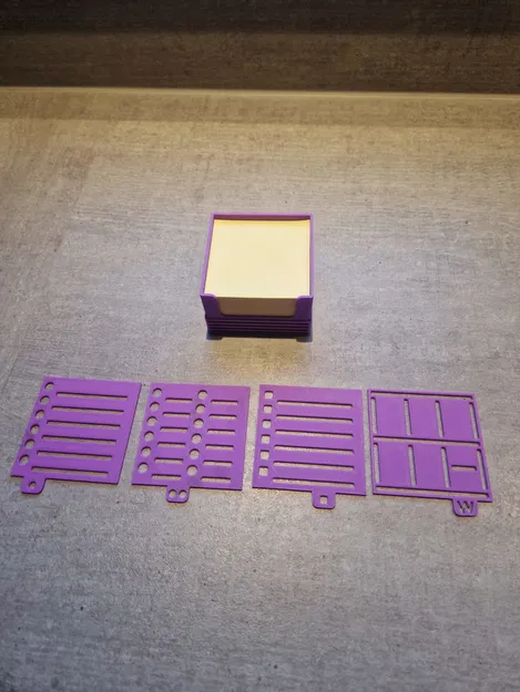 Post-It Stencil – Khay Sticky Note 75×75mm kèm ngăn chứa stencil - Image 3