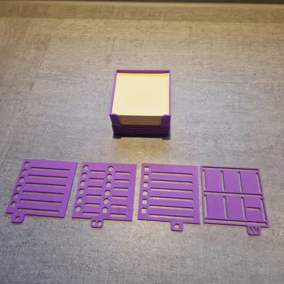 Post-It Stencil – Khay Sticky Note 75×75mm kèm ngăn chứa stencil