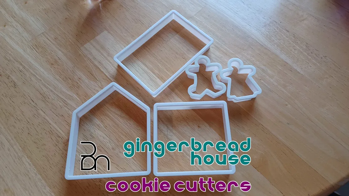 Khuôn cắt bánh Nhà Bánh Gừng: Mái Gable Roof & Truncated Icosohedron - Image 1