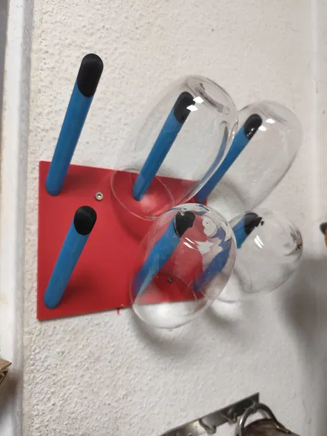 Giá treo ly uống nước gắn tường (wall drinking glass rack) - Image 1