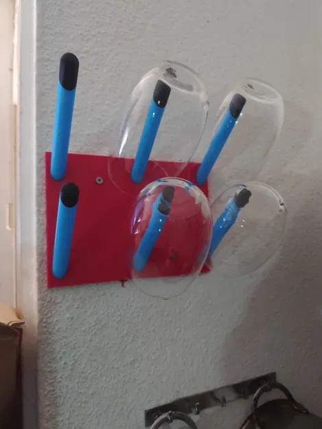 Giá treo ly uống nước gắn tường (wall drinking glass rack) - Image 2