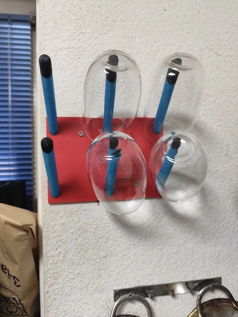 Giá treo ly uống nước gắn tường (wall drinking glass rack) - Image 3