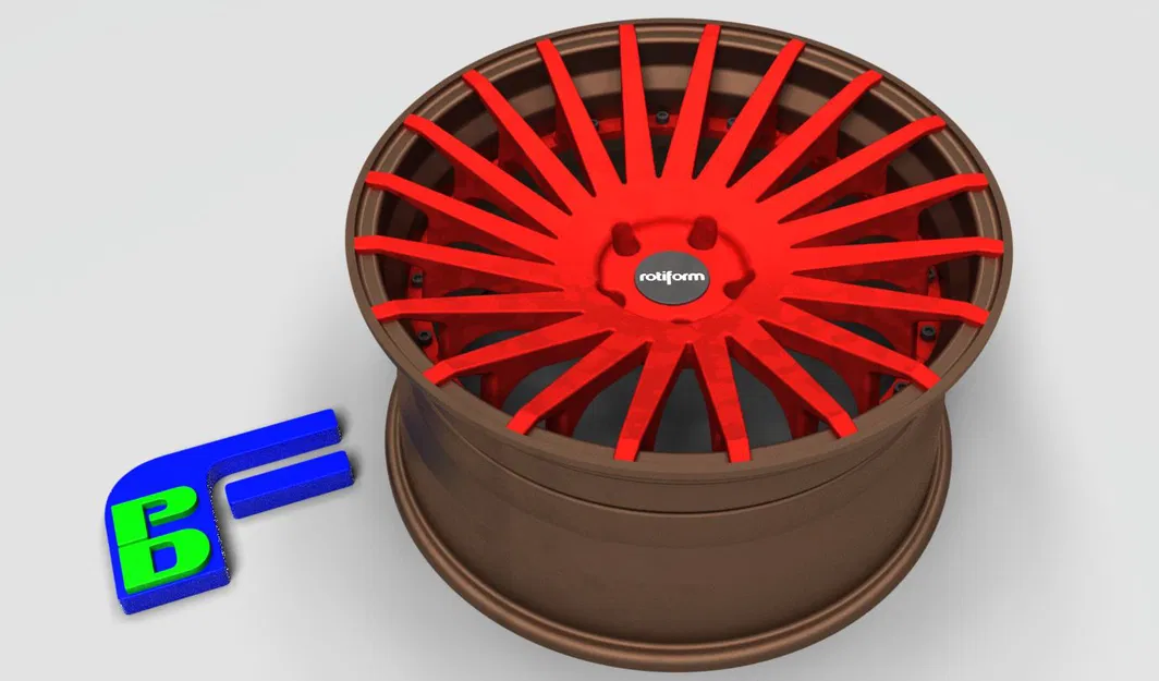 Mâm Rotiform_R125 IND Forged 3 mảnh (3 piece wheel) - Image 1