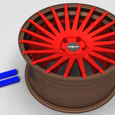 Mâm Rotiform_R125 IND Forged 3 mảnh (3 piece wheel)