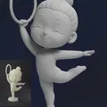 Chibi Gymnast – Figurine 3D dễ thương - Thumbnail 1