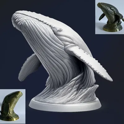 Tượng Bán Thân Cá Voi (Whale Bust)