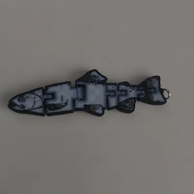 Flexi Forelle – Multicolor | mô hình 3D in chuyển động (Fidget toy)