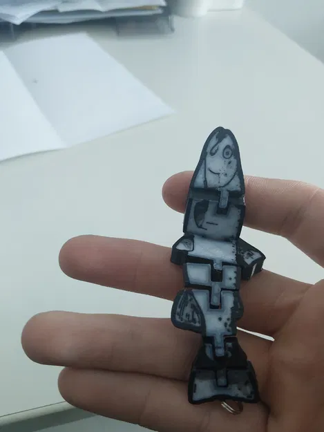 Flexi Forelle – Multicolor | mô hình 3D in chuyển động (Fidget toy) - Image 4