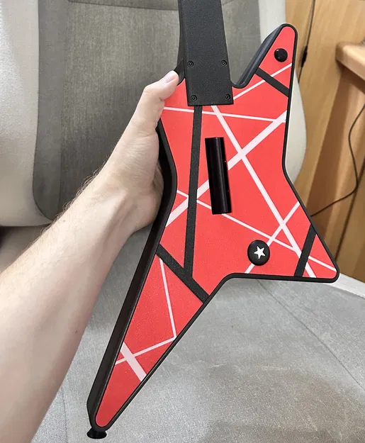 Faceplate sọc đàn Eddie Van Halen Star Guitar - Image 1