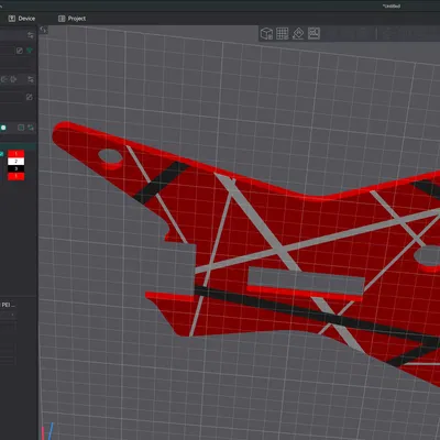 Faceplate sọc đàn Eddie Van Halen Star Guitar