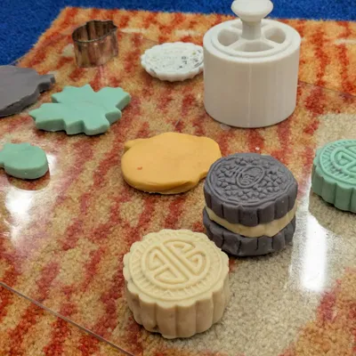 Khuôn Ép Bánh Trung Thu Họa Tiết - Oreo