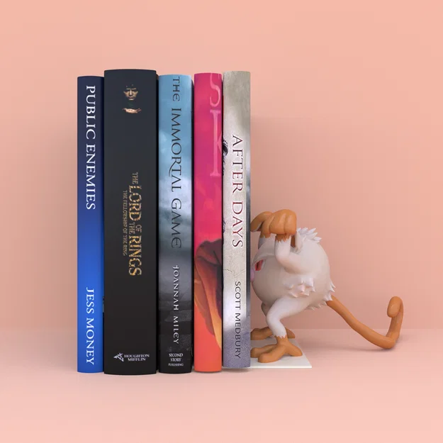Mẫu 3D 056 Mankey Bookend (chặn sách) - file STL - Image 1