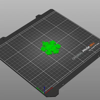 Móc khóa Bông Tuyết Dễ Thương (Cute Snow Slake Keychain)