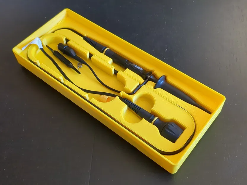 Khay Gridfinity xếp chồng cho đầu dò oscilloscope Rigol PVP2150 - Image 2