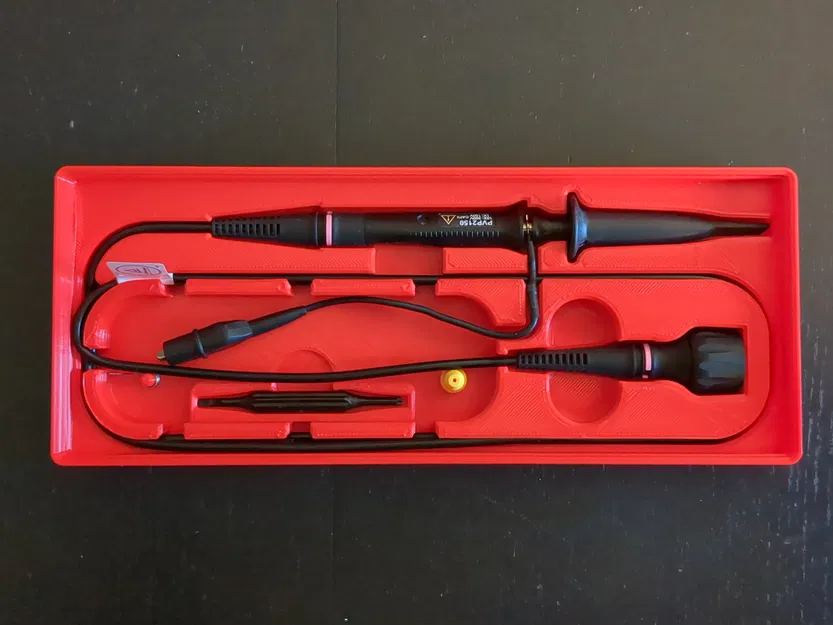 Khay Gridfinity xếp chồng cho đầu dò oscilloscope Rigol PVP2150 - Image 4