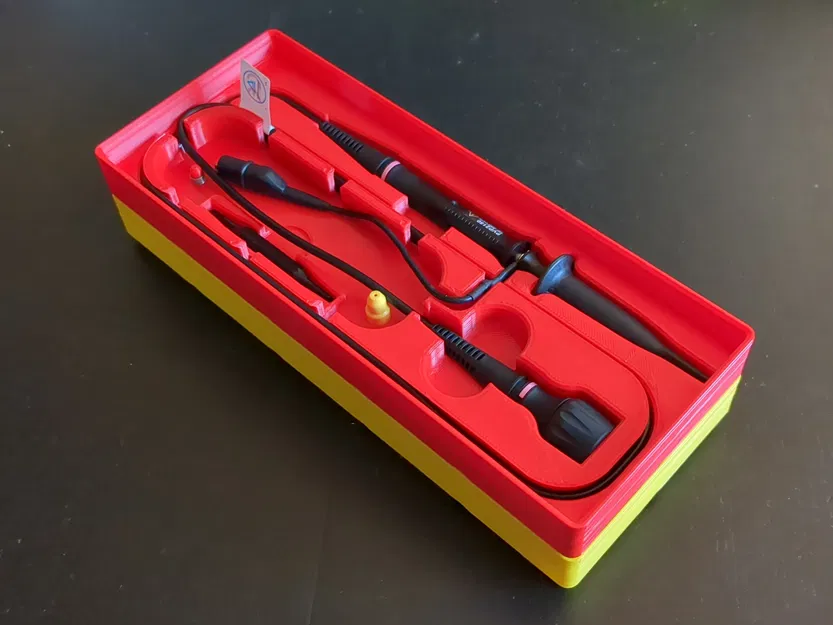 Khay Gridfinity xếp chồng cho đầu dò oscilloscope Rigol PVP2150 - Image 5