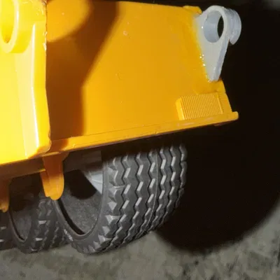 Ngàm bản lề dốc cho Bruder low loader (Ramp mount) / Halterung Auffahrrampe