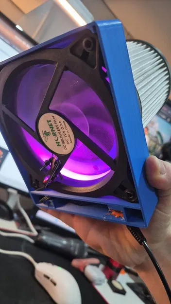 Bộ lọc không khí 120 mm dùng HEPA filter và carbon filler - Image 4