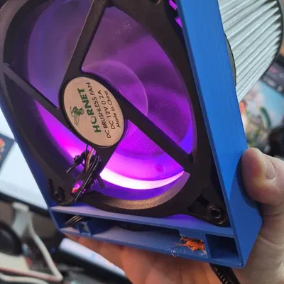 Bộ lọc không khí 120 mm dùng HEPA filter và carbon filler