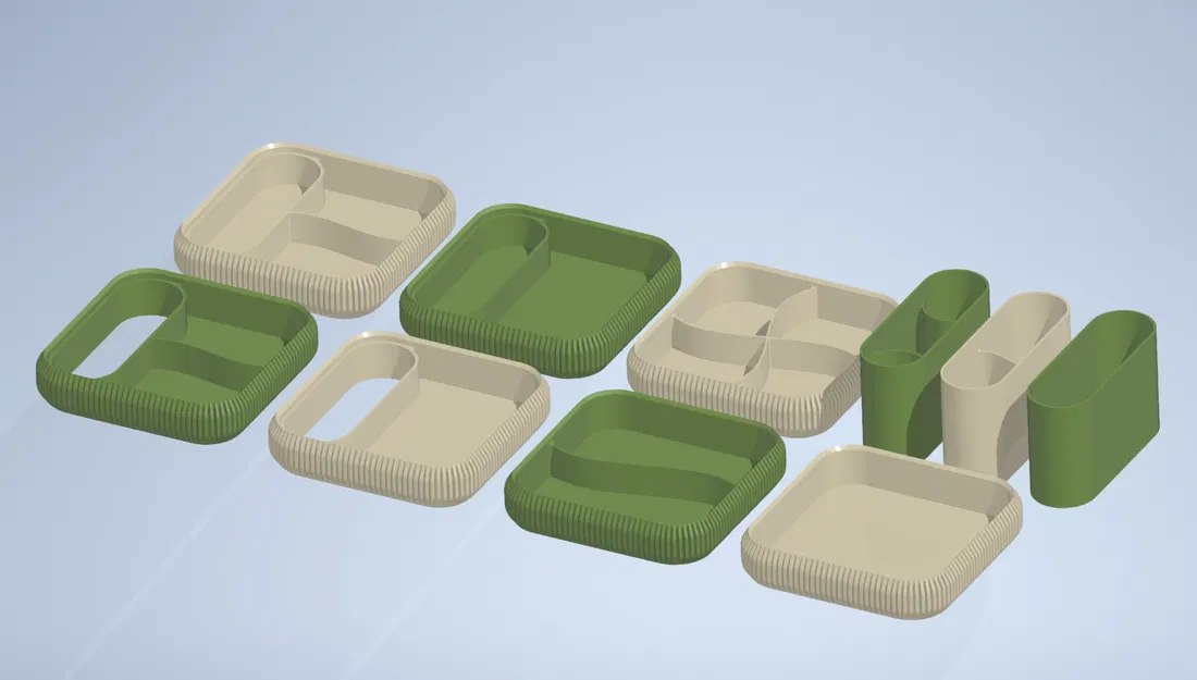 Organizer phòng tắm dạng module – khay xếp chồng - Image 2