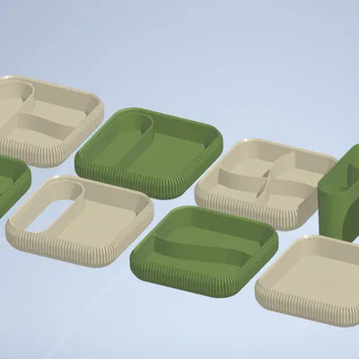 Organizer phòng tắm dạng module – khay xếp chồng