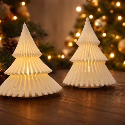 Cây Thông Noel Hiện Đại gắn LED Tea-Light – 3D Printed Holiday Glow