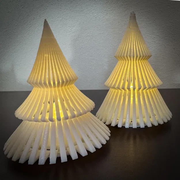 Cây Thông Noel Hiện Đại gắn LED Tea-Light – 3D Printed Holiday Glow - Image 3