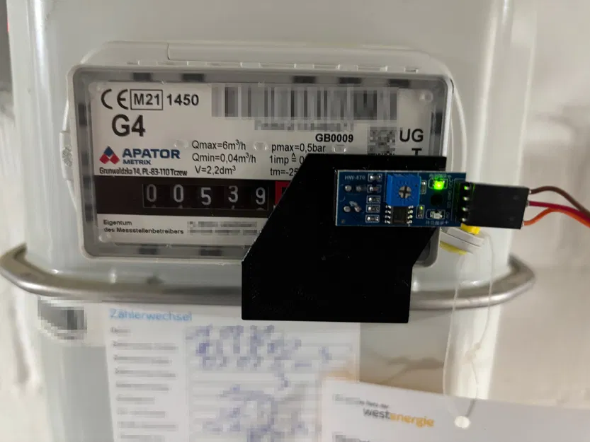 Ngàm gắn kẹp clip-on TRCT5000 cho đồng hồ gas Apator Metrix G4 - Image 2