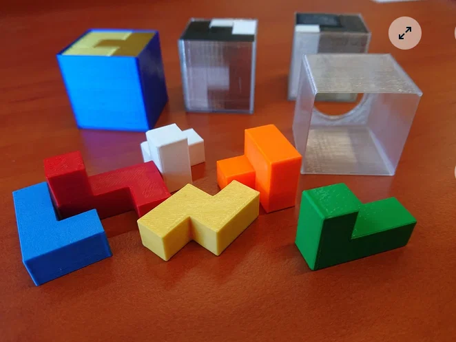 Đèn cây thông Noel kèm cube puzzle – quà tặng 3D - Image 2