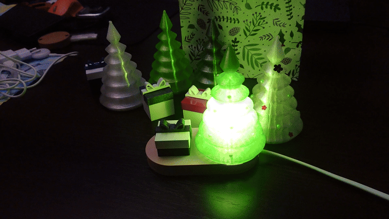 Đèn cây thông Noel kèm cube puzzle – quà tặng 3D - Image 3