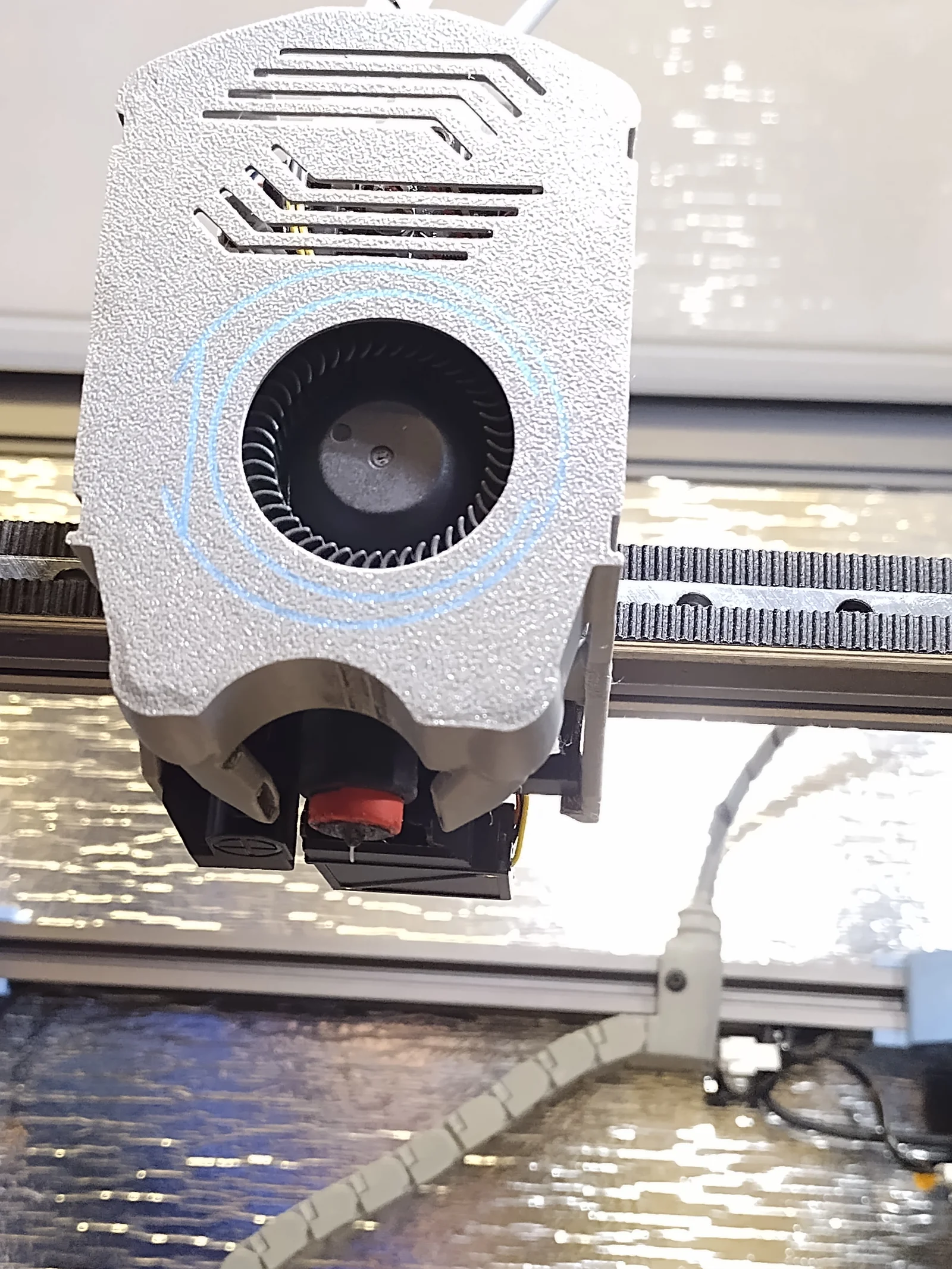 SV08 Nắp toolhead tối giản, HeroMe ducting, nhìn thấy nozzle 1