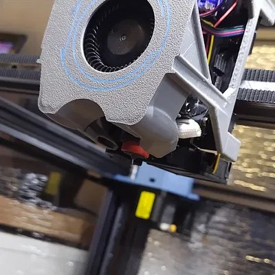 SV08 Nắp toolhead tối giản, HeroMe ducting, nhìn thấy nozzle