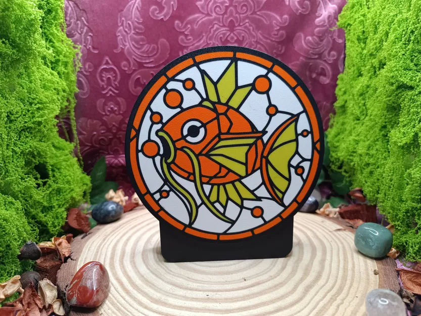 Magikarp – Mặt Trước Lightbox Kính Màu (Stained Glass) - Image 1