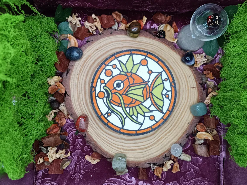 Magikarp – Mặt Trước Lightbox Kính Màu (Stained Glass) - Image 3