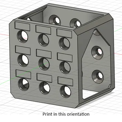 Insert hộp nozzle Qidi Q2: khay chứa 9 nozzle, không cần supports