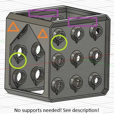 Insert hộp nozzle Qidi Q2: khay chứa 9 nozzle, không cần supports