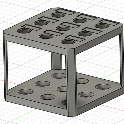 Insert hộp nozzle Qidi Q2: khay chứa 9 nozzle, không cần supports