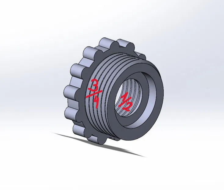 Adapter nối 1/2 sang 3/4 cho ống tưới vườn (Gardenhose) - Image 1