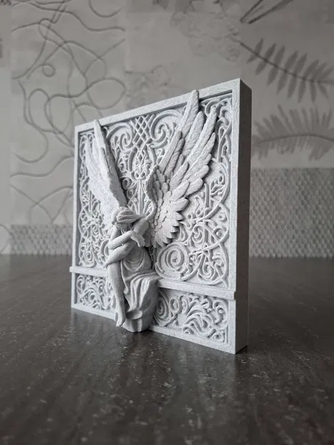 Thiên Thần U Sầu - Tượng Điêu Khắc Dạng Phù Điêu - Image 2