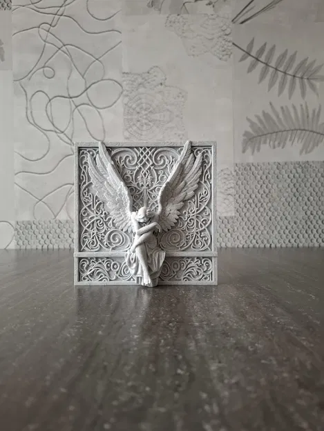 Thiên Thần U Sầu - Tượng Điêu Khắc Dạng Phù Điêu - Image 6