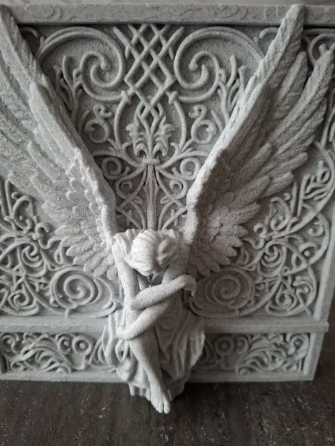 Thiên Thần U Sầu - Tượng Điêu Khắc Dạng Phù Điêu - Image 7