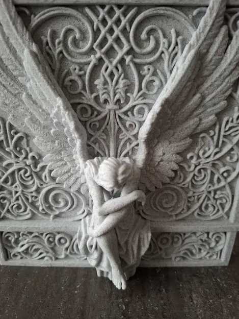 Thiên Thần U Sầu - Tượng Điêu Khắc Dạng Phù Điêu - Image 8