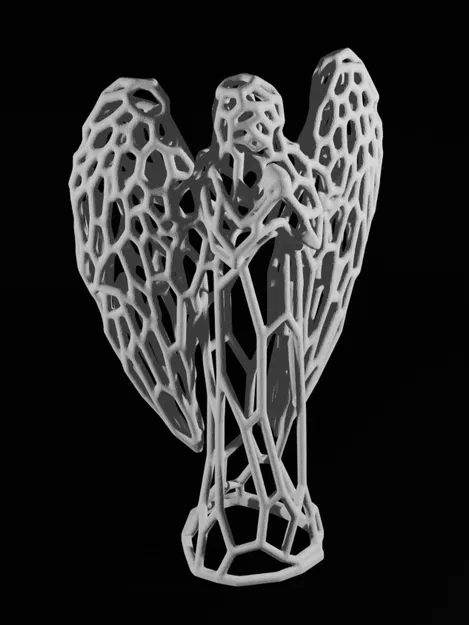 Tượng Thiên Thần Cầu Nguyện Voronoi - Image 2