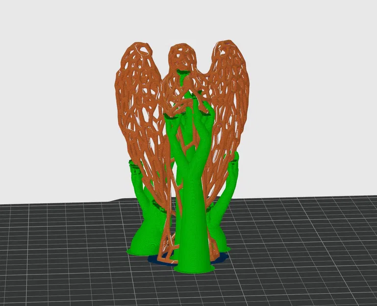 Tượng Thiên Thần Cầu Nguyện Voronoi - Image 4