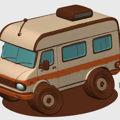 Crash Camper – Xe Camper Mini Phong Cách Crash Derby