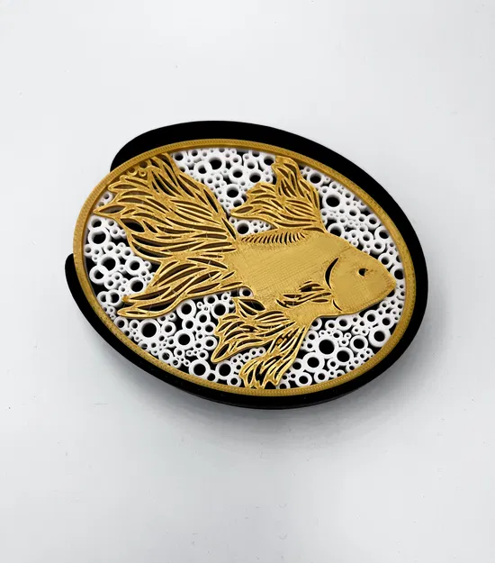 Khay xà phòng cá Nhật (Koi) – Soap dish japanese fish - Image 2