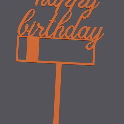 Topper bánh – Happy Birthday | Cake Topper – Happy Birthday | 3D Print
