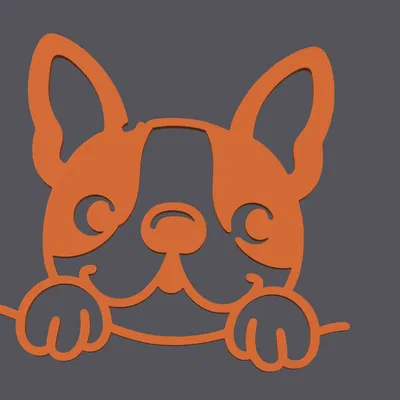 Wall Art Bulldog Pháp (French Bulldog) – Tranh Treo Tường 3D Print