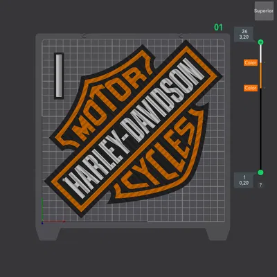 Poster logo Harley Davidson - 2 bản: Multi và không Multicolor