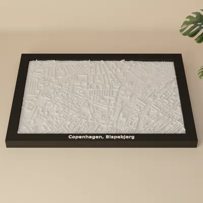 Copenhagen, Bispebjerg, Đan Mạch - Mô hình thu nhỏ 3D